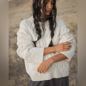 SØNDERHAUS CABLE KNIT SWEATER in 2X NWT